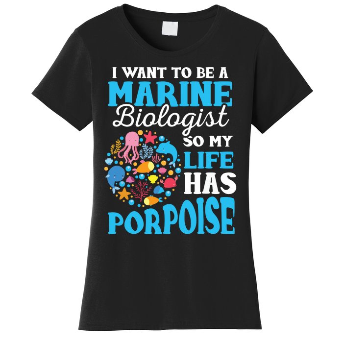 Marine Biology Future Marine Biologist Gift Saying Women's T-Shirt