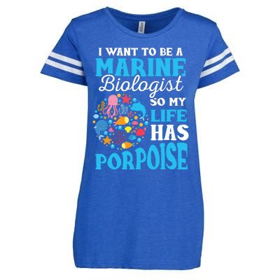 Marine Biology Future Marine Biologist Gift Saying Enza Ladies Jersey Football T-Shirt