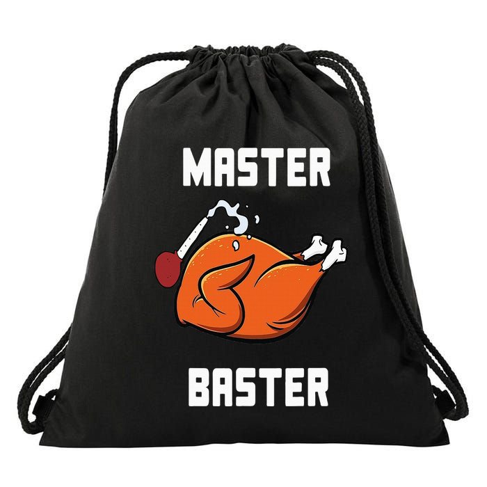 Master Baster Funny Turkey Baster Thanksgiving Drawstring Bag