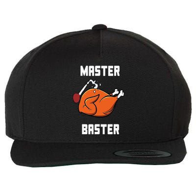 Master Baster Funny Turkey Baster Thanksgiving Wool Snapback Cap