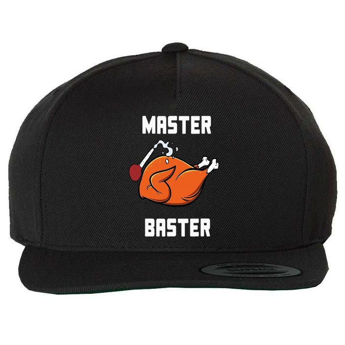 Master Baster Funny Turkey Baster Thanksgiving Wool Snapback Cap