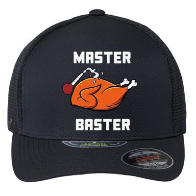 Master Baster Funny Turkey Baster Thanksgiving Flexfit Unipanel Trucker Cap