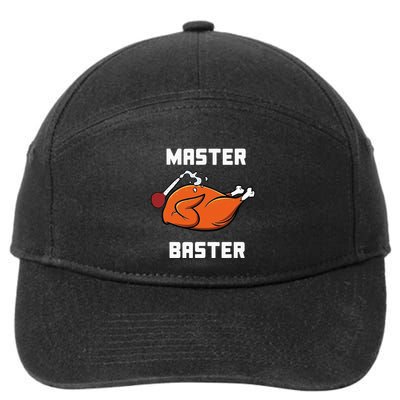Master Baster Funny Turkey Baster Thanksgiving 7-Panel Snapback Hat