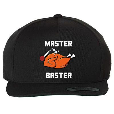 Master Baster Funny Turkey Baster Thanksgiving Wool Snapback Cap