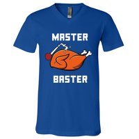 Master Baster Funny Turkey Baster Thanksgiving V-Neck T-Shirt