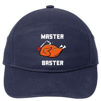 Master Baster Funny Turkey Baster Thanksgiving 7-Panel Snapback Hat