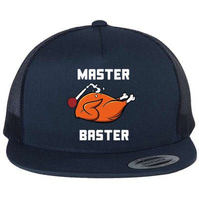 Master Baster Funny Turkey Baster Thanksgiving Flat Bill Trucker Hat