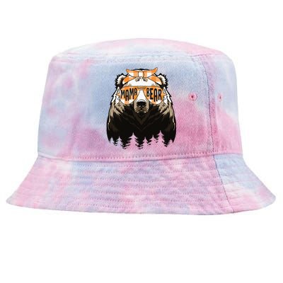 Mama Bear Face Sunglasses Mother's Day Tie-Dyed Bucket Hat