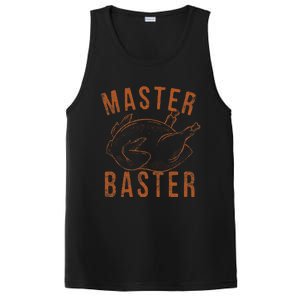 Master Baster Funny Turkey Print Happy Thanksgiving Day PosiCharge Competitor Tank