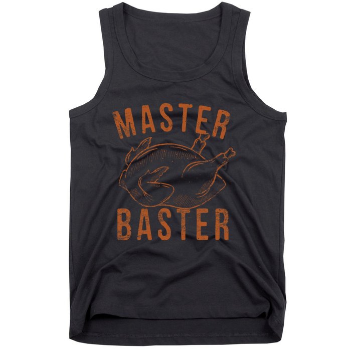 Master Baster Funny Turkey Print Happy Thanksgiving Day Tank Top