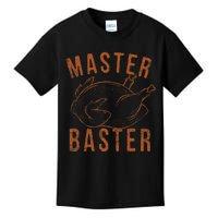 Master Baster Funny Turkey Print Happy Thanksgiving Day Kids T-Shirt