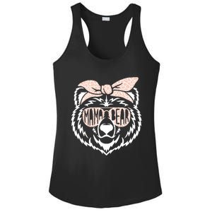 Mama Bear Face Sunglasses Mother Mom Mommy MotherS Day Ladies PosiCharge Competitor Racerback Tank