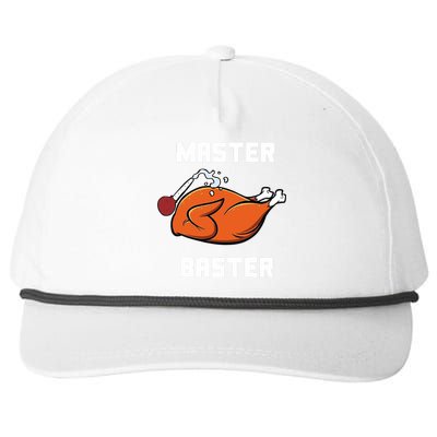 Master Baster Funny Turkey Baster Thanksgiving Snapback Five-Panel Rope Hat