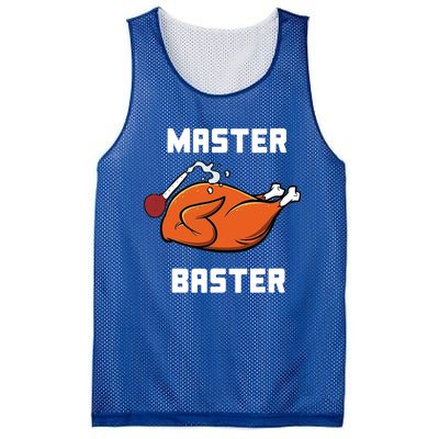 Master Baster Funny Turkey Baster Thanksgiving Mesh Reversible Basketball Jersey Tank