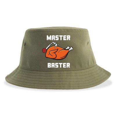 Master Baster Funny Turkey Baster Thanksgiving Sustainable Bucket Hat