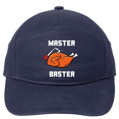 Master Baster Funny Turkey Baster Thanksgiving 7-Panel Snapback Hat