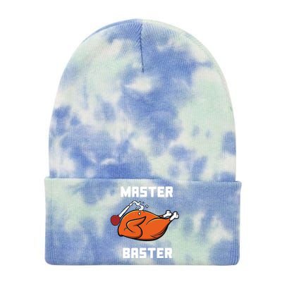 Master Baster Funny Turkey Baster Thanksgiving Tie Dye 12in Knit Beanie