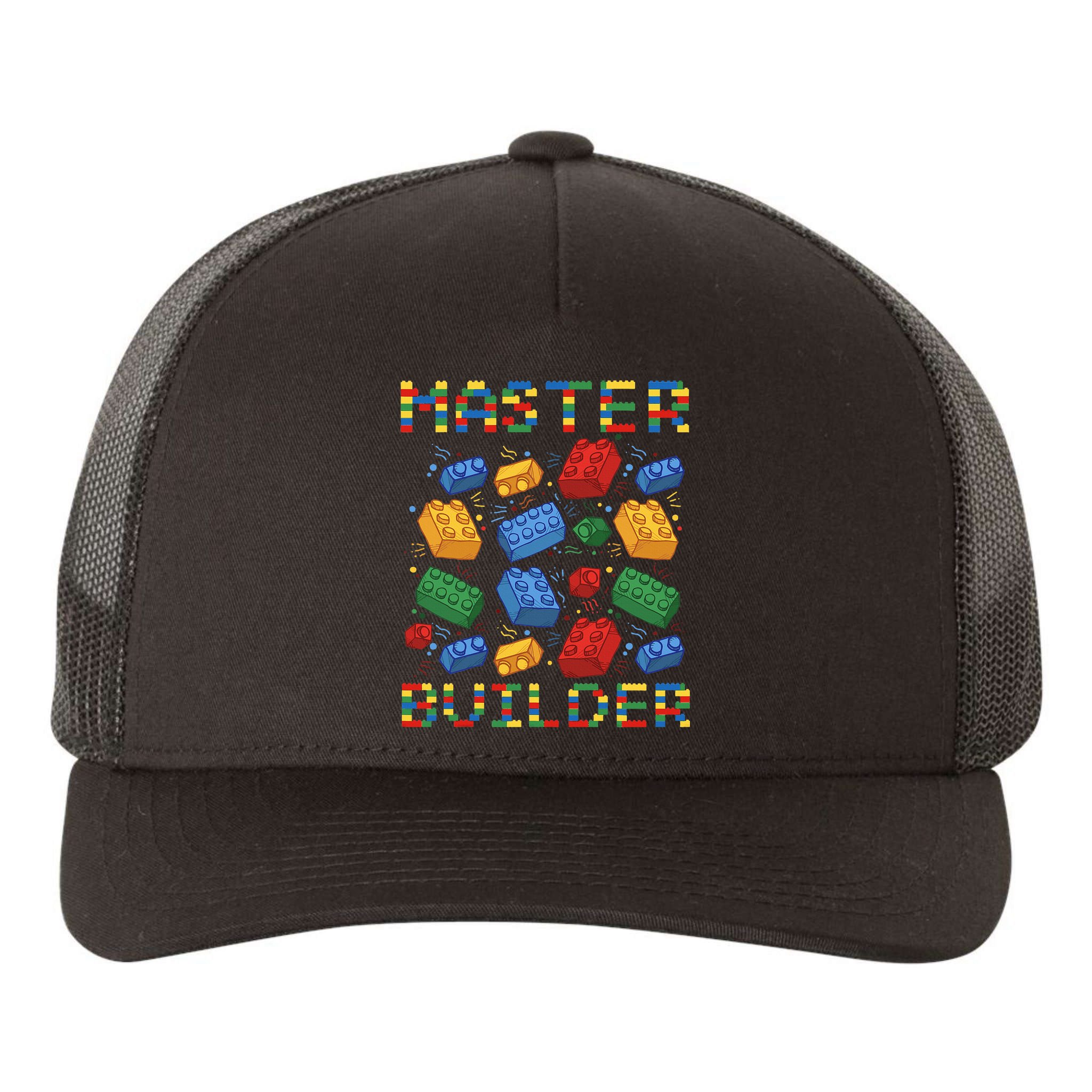 Master Builder Funny Building Blocks Gifts Yupoong Adult 5-Panel Trucker Hat