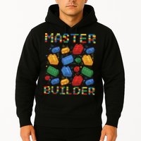 Master Builder Funny Building Blocks Gifts Hoodie