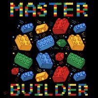 Master Builder Funny Building Blocks Gifts Tall T-Shirt