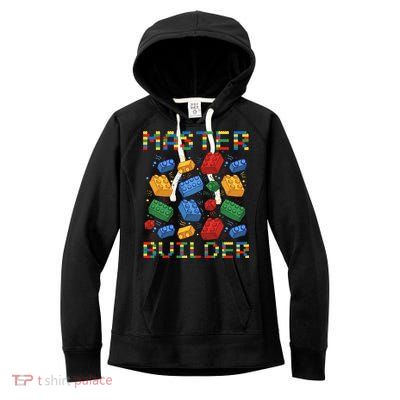 Master Builder Funny Building Blocks Gifts Women's Fleece Hoodie