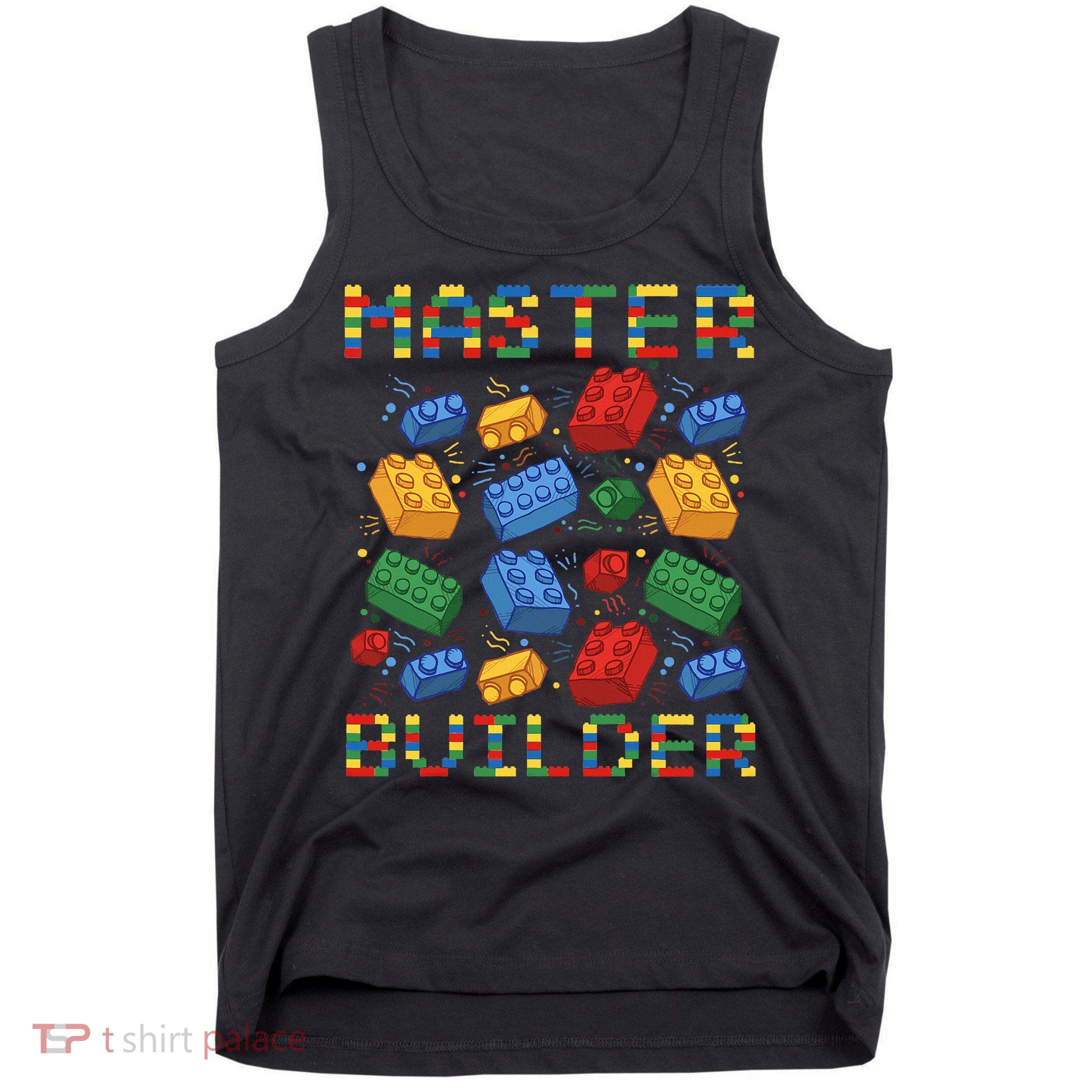 Master Builder Funny Building Blocks Gifts Tank Top