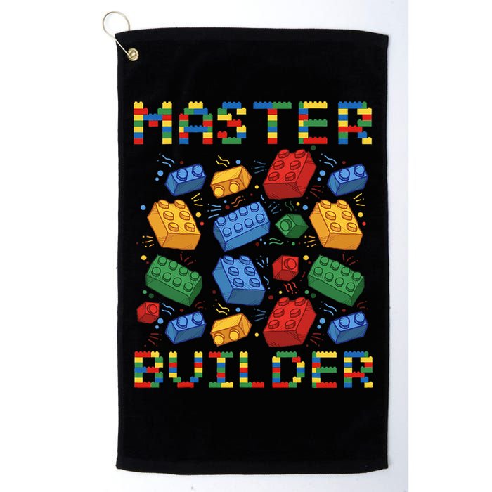 Master Builder Funny Building Blocks Gifts Golf Towel