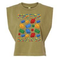 Master Builder Funny Building Blocks Gifts Garment-Dyed Women's Muscle Tee