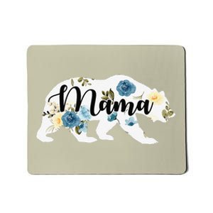 Mama Bear Floral Flower Matching Family Cute Mother's Day Mousepad