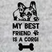 My Best Friend Is A corgi funny corgi dad corgi mom Long Sleeve Shirt