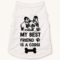 My Best Friend Is A corgi funny corgi dad corgi mom Doggie Tank