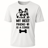 My Best Friend Is A corgi funny corgi dad corgi mom Performance Shirt