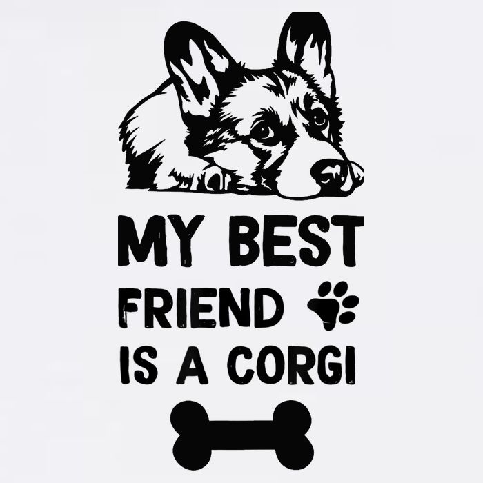 My Best Friend Is A corgi funny corgi dad corgi mom Performance Shirt