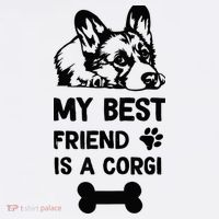 My Best Friend Is A corgi funny corgi dad corgi mom Apron