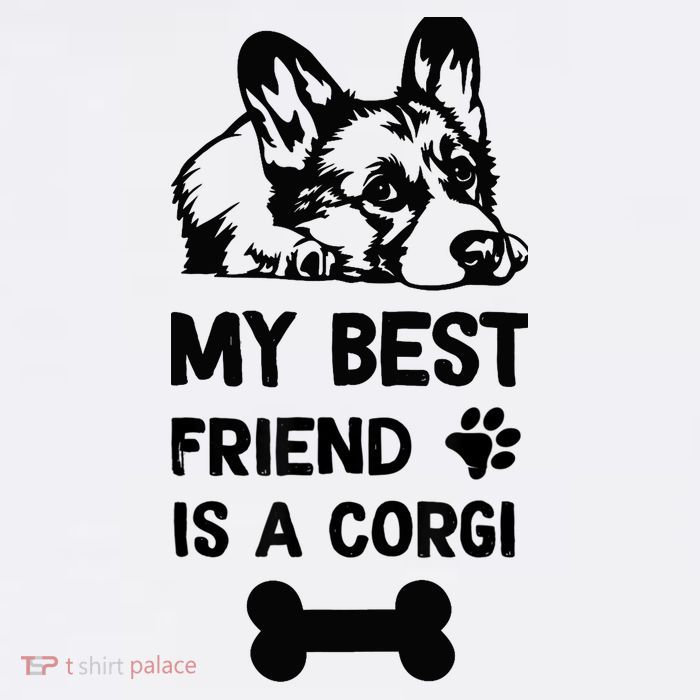 My Best Friend Is A corgi funny corgi dad corgi mom Apron