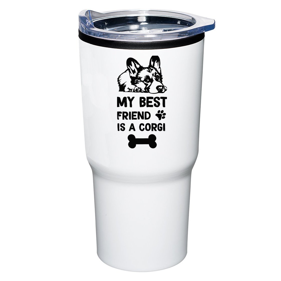 My Best Friend Is A corgi funny corgi dad corgi mom Tumbler