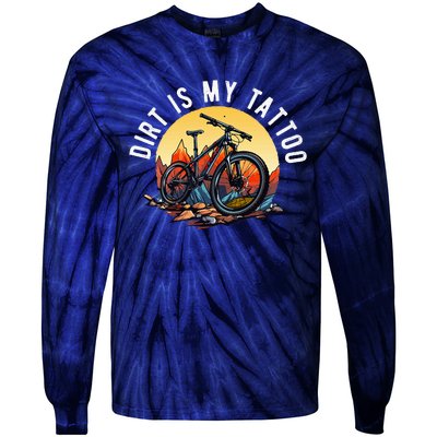 Mountain Bike Funny Mtb Biking Lover Tie-Dye Long Sleeve Shirt