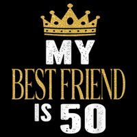 My Best Friend Is 50 Years Old 50th Birthday Party Matching Cooling Performance Long Sleeve Crew