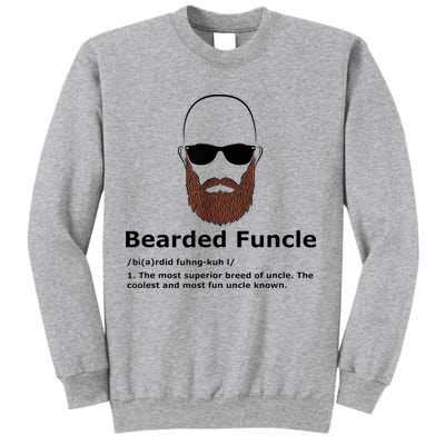 Men Bearded Funcle Funny Bald Uncle Definition Sweatshirt