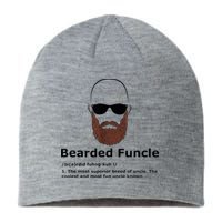 Men Bearded Funcle Funny Bald Uncle Definition Sustainable Beanie