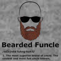 Men Bearded Funcle Funny Bald Uncle Definition Sustainable Beanie