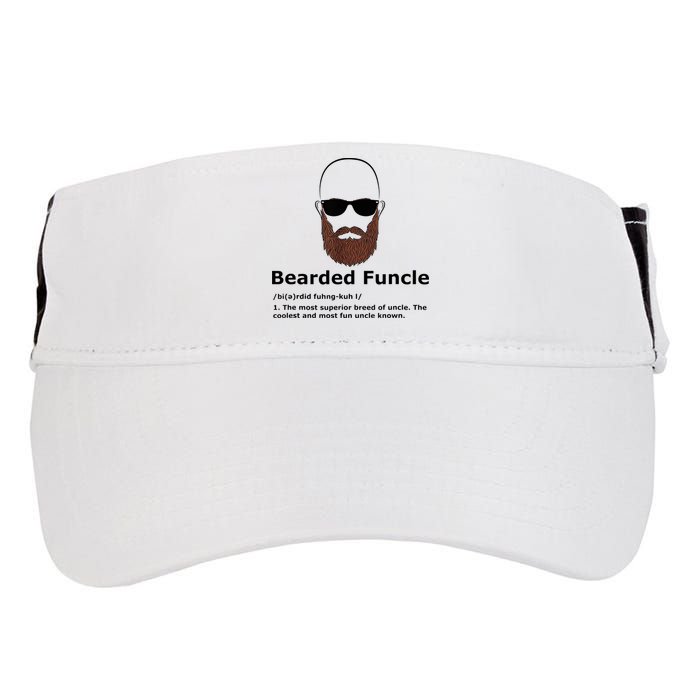 Men Bearded Funcle Funny Bald Uncle Definition Adult Drive Performance Visor