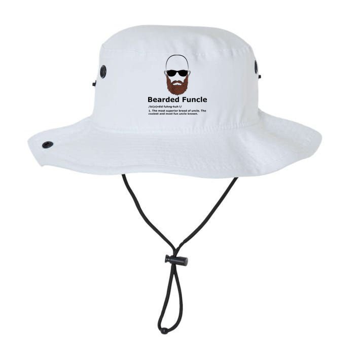 Men Bearded Funcle Funny Bald Uncle Definition Bucket Hat