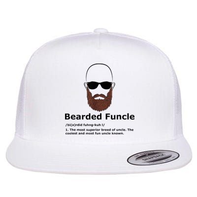 Men Bearded Funcle Funny Bald Uncle Definition Flatbill Hat