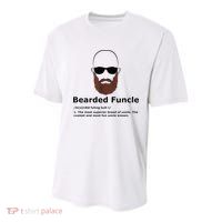 Men Bearded Funcle Funny Bald Uncle Definition Youth Performance Sprint T-Shirt