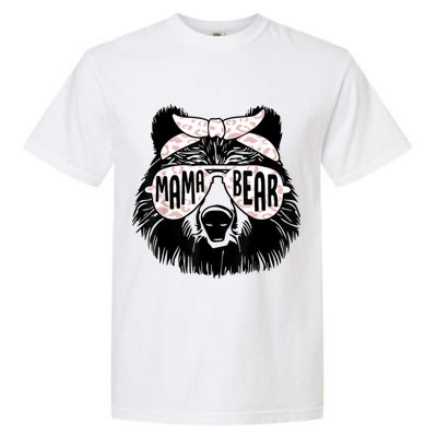 Mama Bear Face Sunglasses Mother Mom Mommy Mother's Day Garment-Dyed Heavyweight T-Shirt