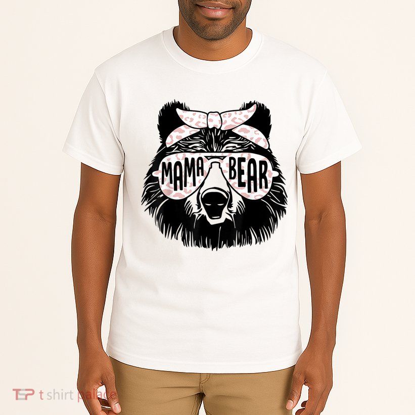 Mama Bear Face Sunglasses Mother Mom Mommy Mother's Day Tall T-Shirt