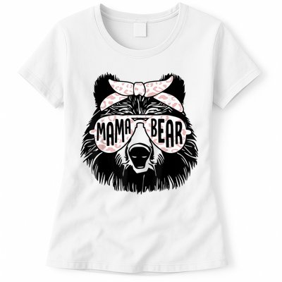 Mama Bear Face Sunglasses Mother Mom Mommy Mother's Day Womens T-Shirt