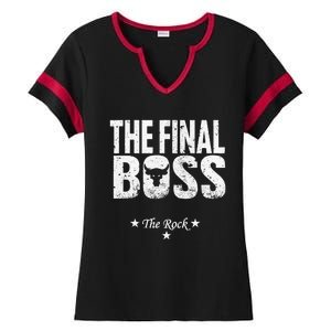 Music Boss Final Ladies Halftime Notch Neck Tee