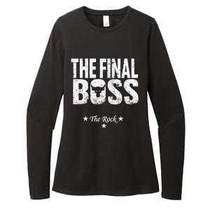 Music Boss Final Womens CVC Long Sleeve Shirt